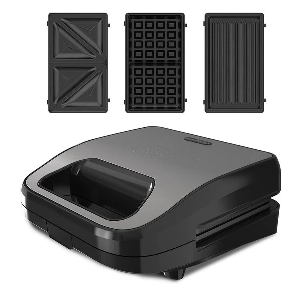 Black+Decker BXSA754E Toaster with 3 interchangeable plates