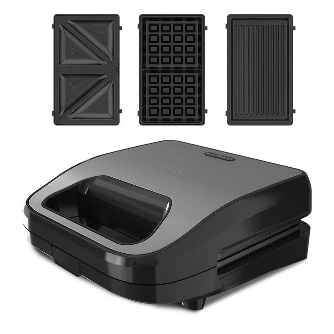Black+Decker BXSA754E Toaster with 3 interchangeable plates