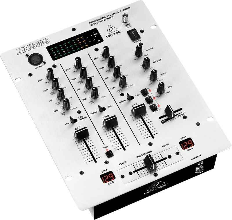 PRO MIXER DX626 Professional 3-Channel DJ Mixer 3-Kanal-DJ-Mixer 3-Kanal-Design
