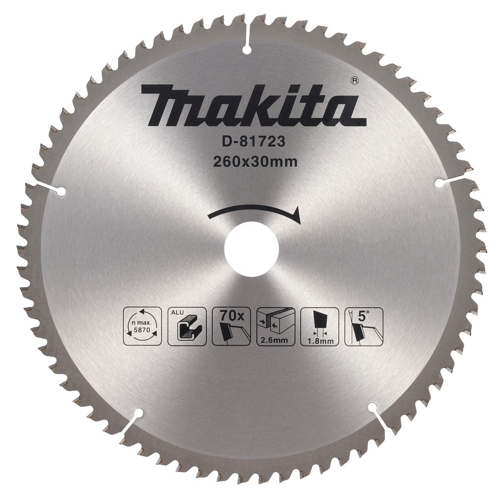 MAKITA Circular Saw Blade 260 mm 70 Teeth 30 mm Bore 11015839