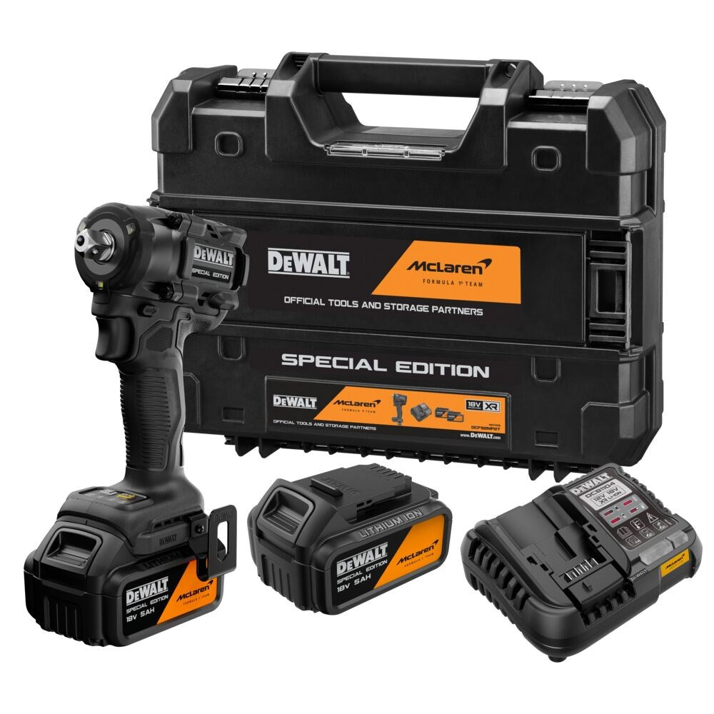 DeWalt Impact Wrench 1/2" 18V Torque 406 Nm Includes 2x 5.0 Ah Batteries Model DCF92MP2T