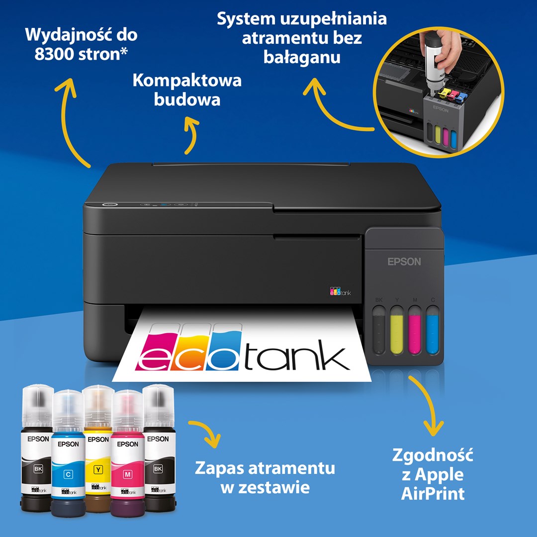 Epson EcoTank L3310 Inkjet A4 5760 x 1440 DPI 33 ppm Wi-Fi