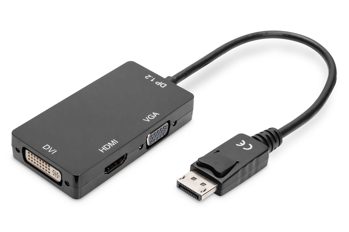 DIGITUS DisplayPort 3in1 Adapter/ Converter | Model AK-340418-002-S