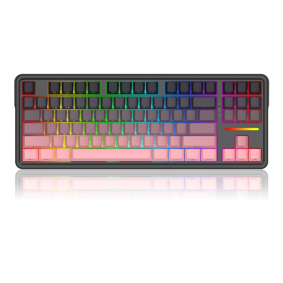 REDRAGON K728SP-RGB-PRO Antonium Pro keyboard USB + RF Wireless + Bluetooth Black  Pink