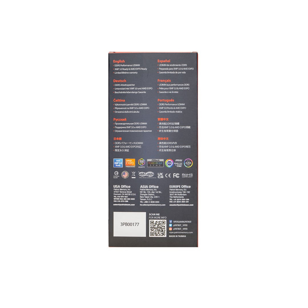 Patriot Memory Module 8 GB DDR5 6000 MHz DIMM PC/Server VV58G60C36A