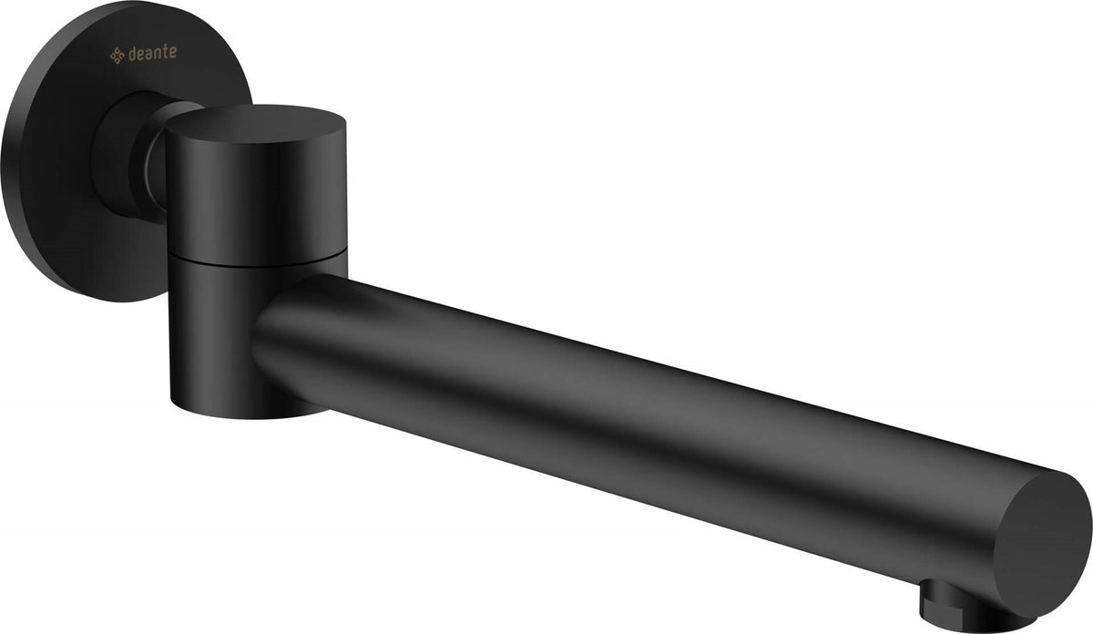CASCADA Bathtub Spout - Foldable Round Brass Nero NAC N87K