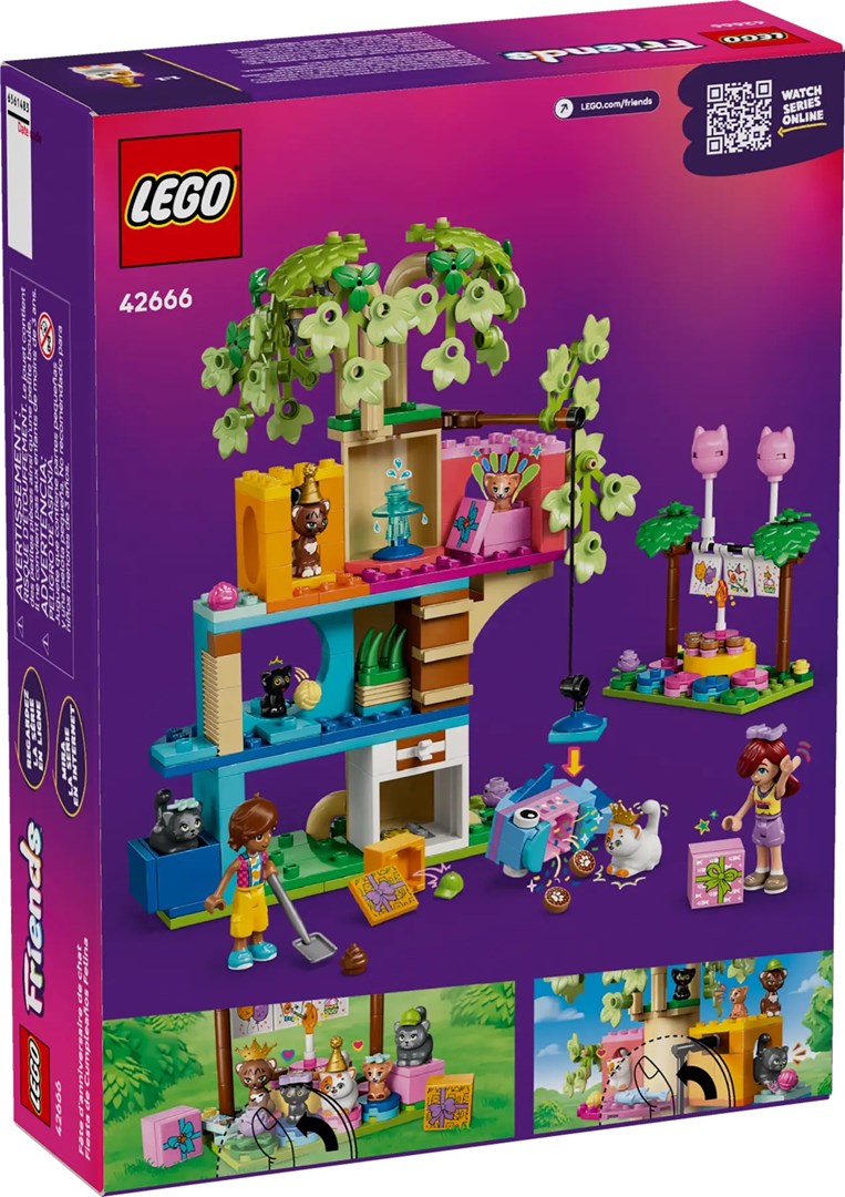 LEGO FRIENDS 42666 Cat Birthday Party & Tree House Set