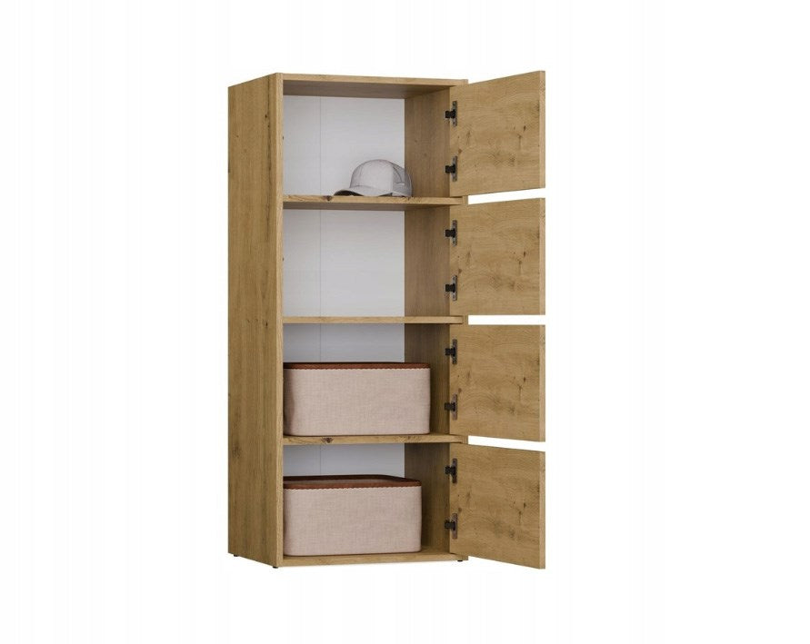 ALMA Chest of Drawers Anthracite/Artisan Oak