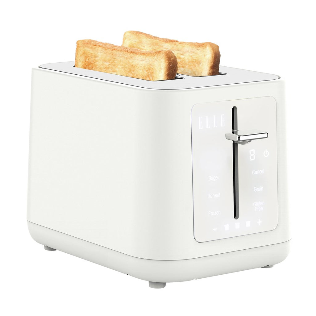 ELLE Gourmet Panache Toaster White 980W Touch Panel 6 Programs