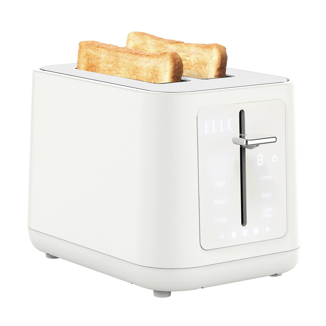 ELLE Gourmet Panache Toaster White 980W Touch Panel 6 Programs
