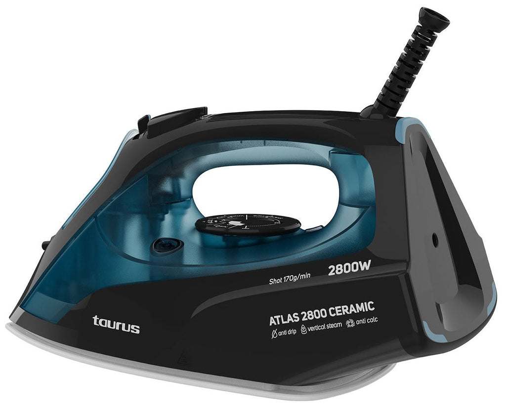 Taurus Steam Iron 918709000 2800W 0.43 L Water Tank Grey, Black, Blue