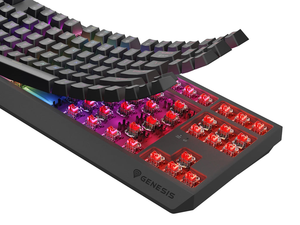 GENESIS Thor 230 TKL Gaming Keyboard USB + RF Wireless + Bluetooth Grey