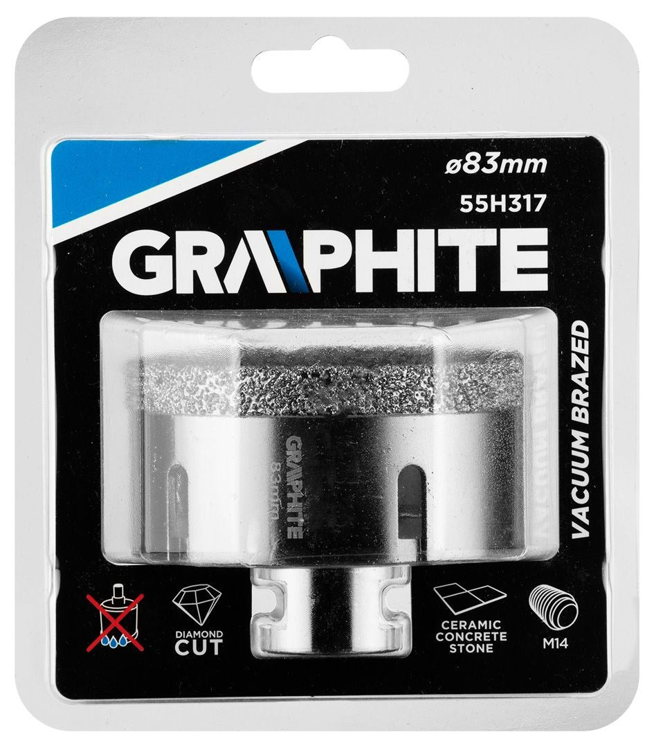 GRAPHITE Holesaw 8.3 cm Blister Pack TOP-55H317