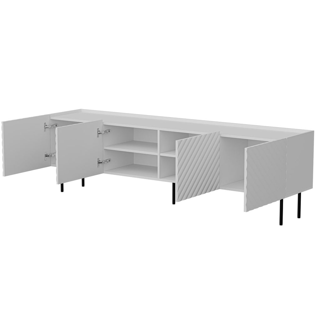 LUCCA Bed 4D TV Cabinet 200x40x59 White