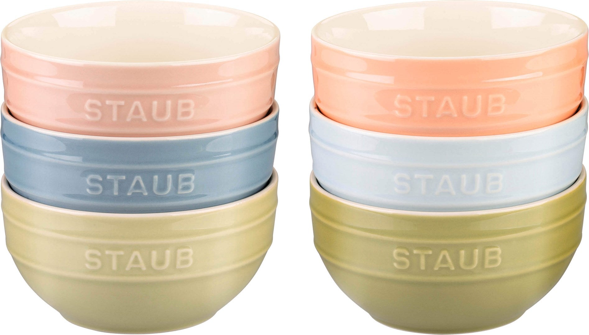 Set of 6 Multicolor Bowls 14cm