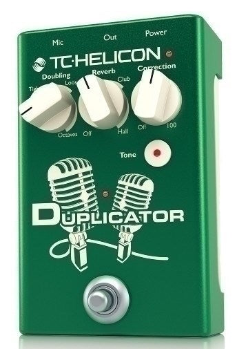 TC Helicon Duplicator Doubling/Reverb/Correction Pedal - Vocal Effect with Mic Preamp