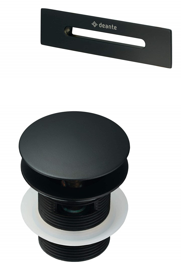 Deante Bathtub Accessories Set - Stopper and Overflow Nero