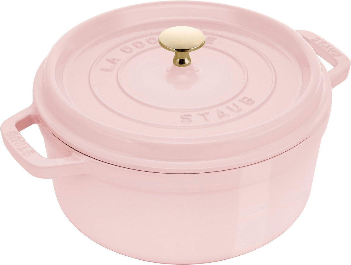 STAUB LA COCOTTE Round Cast Iron Pot 3.8 L, Pink | Model: 1030217