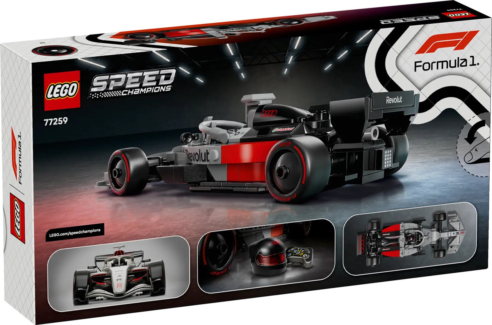 LEGO SPEED CHAMPIONS Audi Revolut F1 Team R26 Race Car 77259 - 216 Pieces