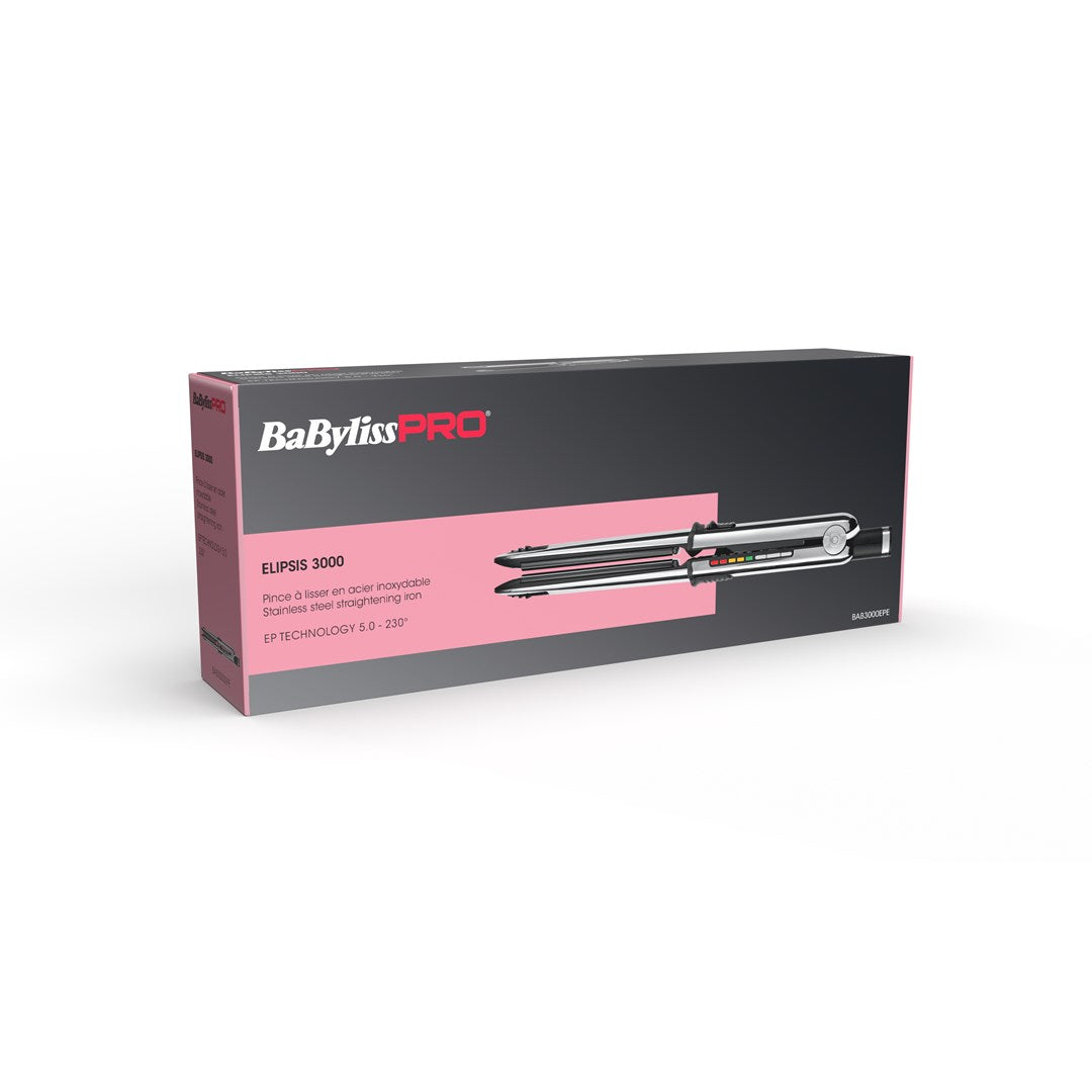 BaBylissPRO ELIPSIS3000 STYLER Straightening Iron 55W Warm Black 2.7m