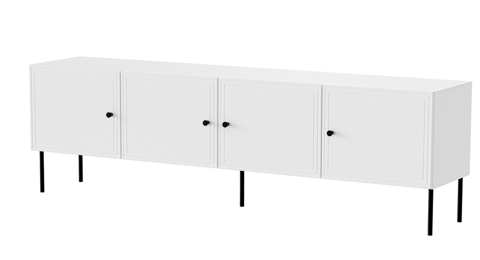 4D PALAZZO BIS TV Cabinet 201x40x60 cm White Matt