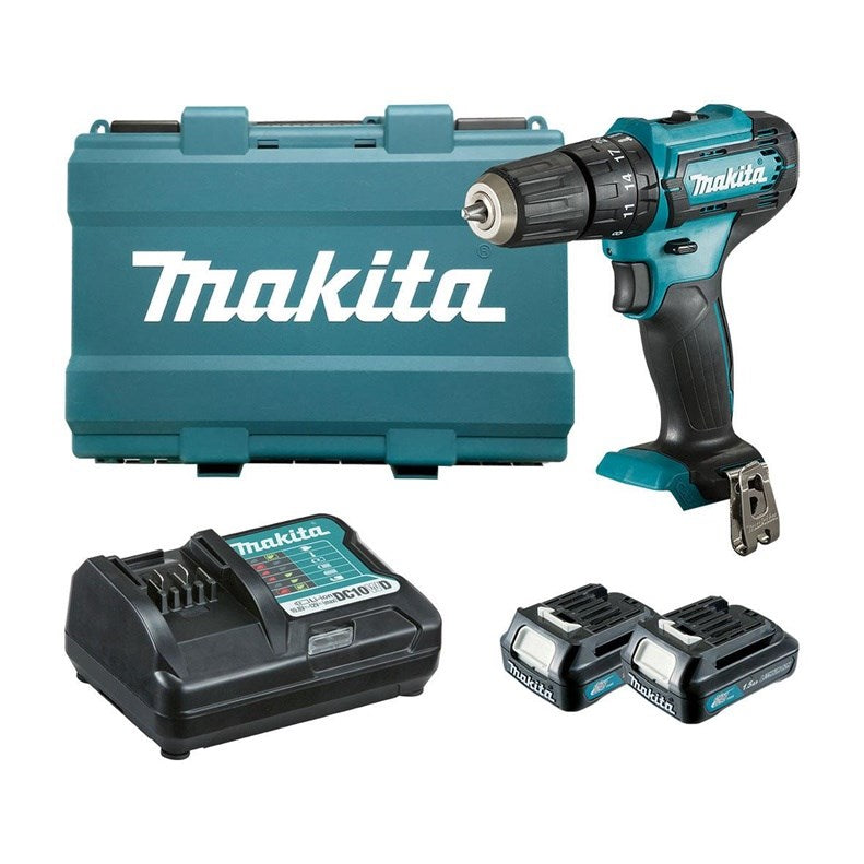 MAKITA Cordless Perc Drill 12V with 2x 2.0Ah Batteries - Model HP333DWAE