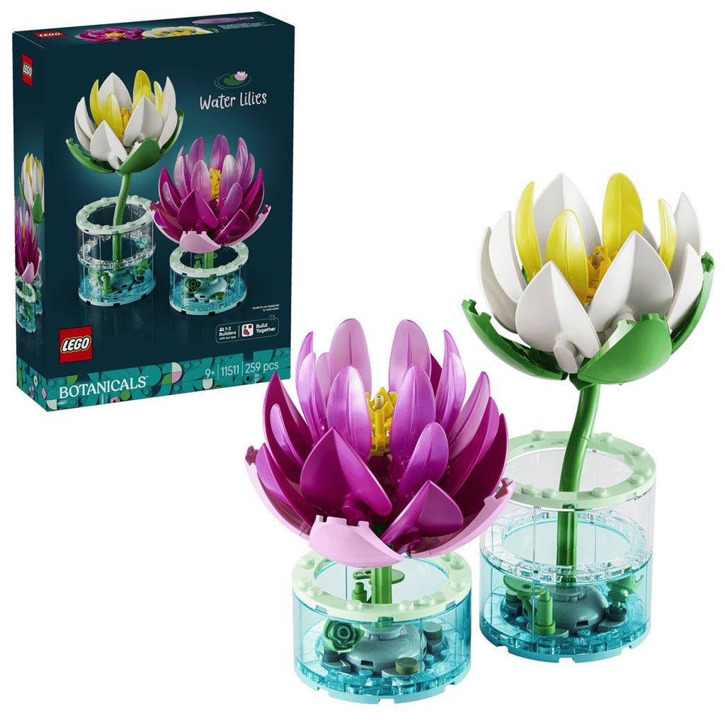 LEGO BOTANICALS Water Lilies Building Kit 259 Elements for Ages 9+ Model 11511