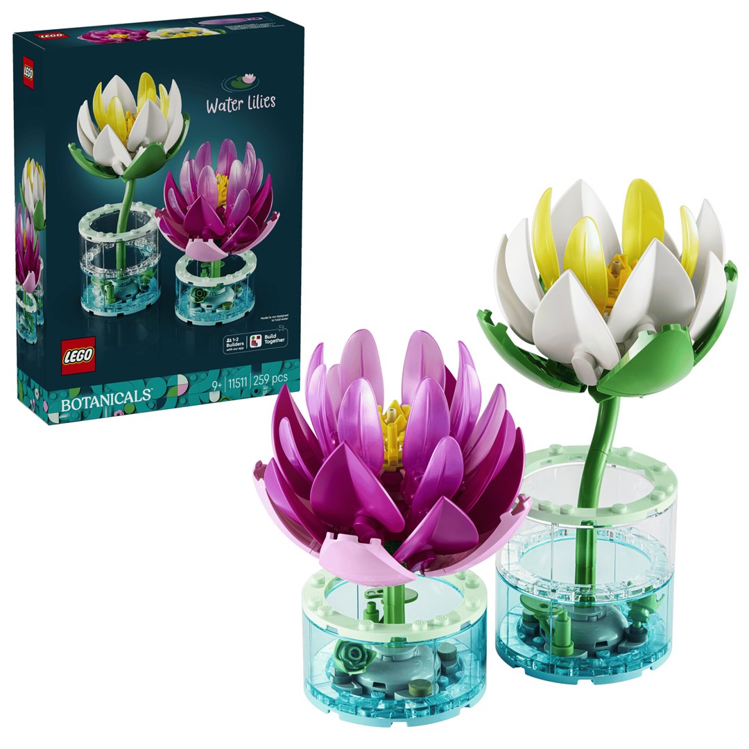 LEGO BOTANICALS Water Lilies Building Kit 259 Elements for Ages 9+ Model 11511