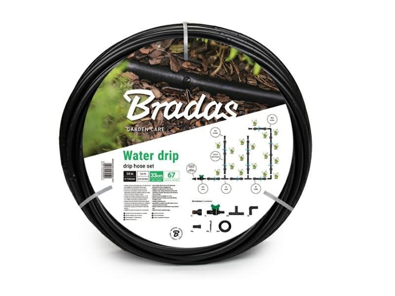 BRADAS Garden Hose 50 m 2000 g 390 mm x 390 mm x 140 mm Model DSWWM50-SET1