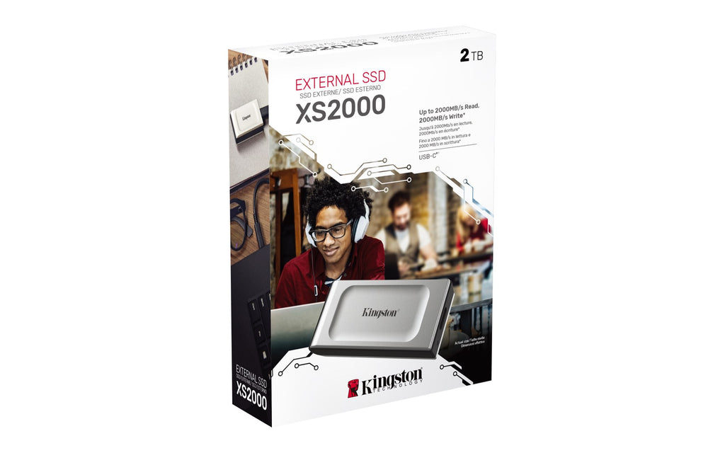 Kingston XS2000 - External SSD - 2TB - Portable - USB 3.2 Gen 2x2