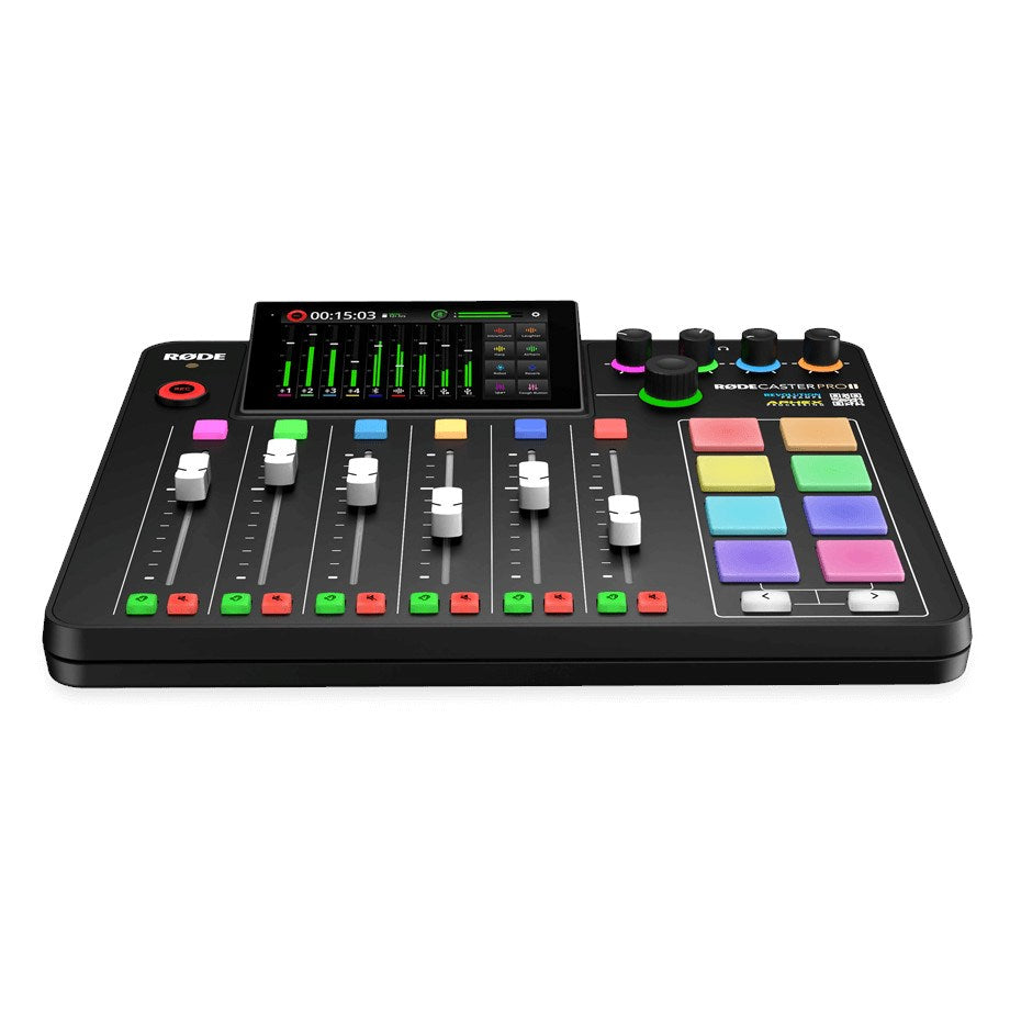 RØDE Caster Pro II Podcast Mixer - All-in-One Audio Production Solution - Quad-Core Engine - Black