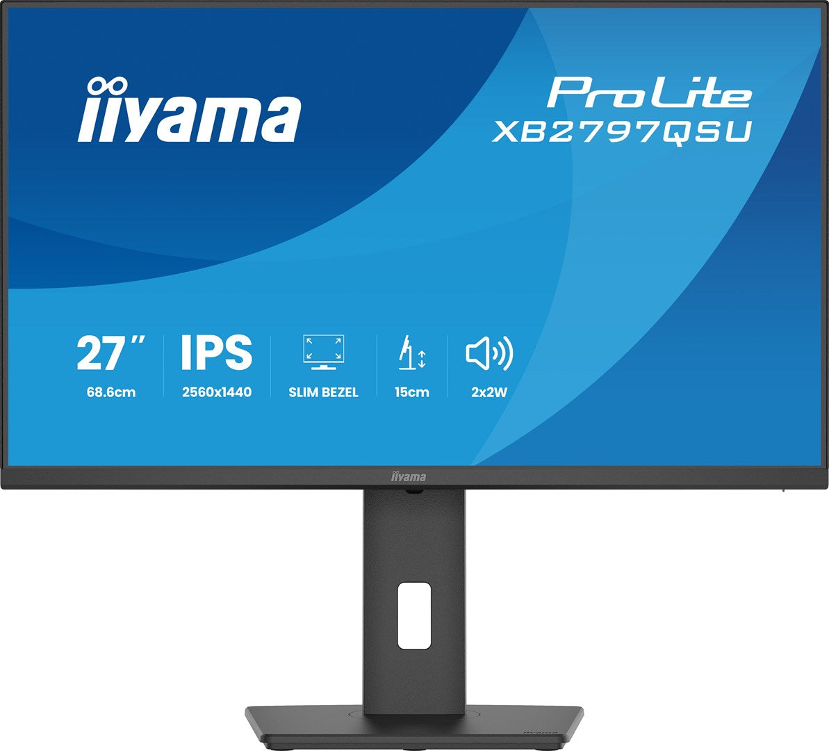 IIYAMA Computer Monitor 27 inch Quad HD 2560 x 1440 IPS XB2797QSU-B1