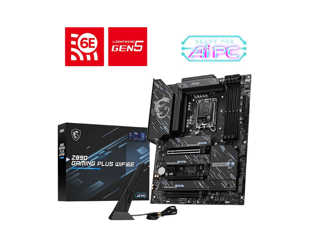 MSI Motherboard Z890 Gaming Plus WiFi6E ATX Z890 Chipset Intel S1851