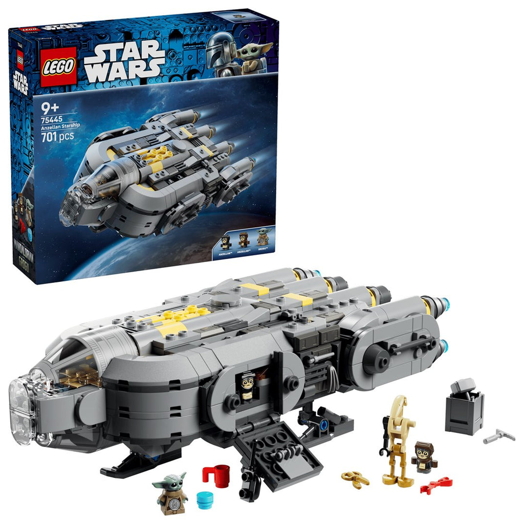 LEGO STAR WARS Anzellan Starship Building Set, 701 Elements, Model 75445