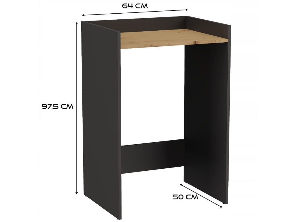 POLA NP Anthracite Artisan Washing Machine Cabinet 64x50x97.5 cm