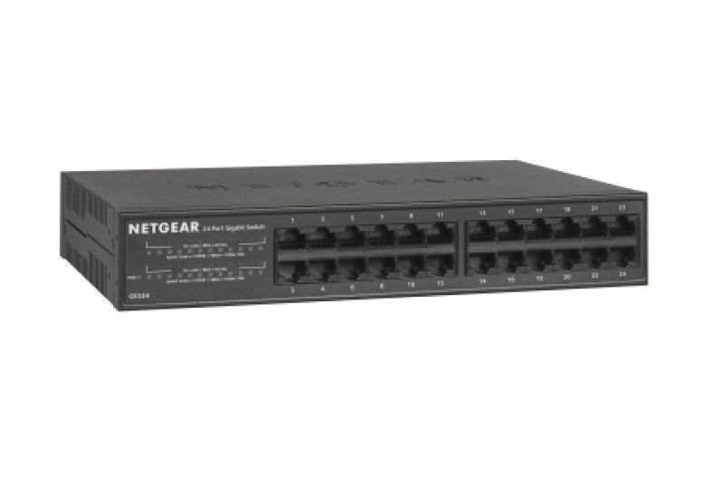 NETGEAR GS324 Unmanaged Switch 24 x 10/100/1000 Desktop/Rack Mountable