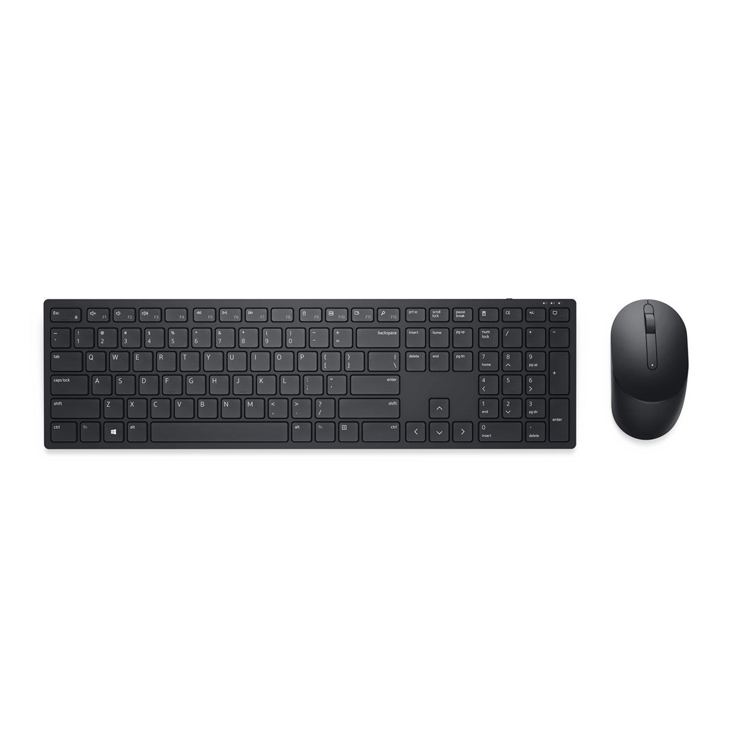 DELL Pro Keyboard and Mouse - KM5221W - Spanish (QWERTY) - Black