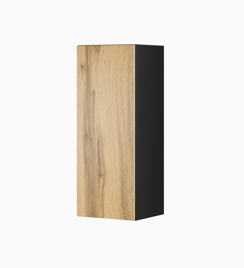 Cama Full Cabinet VIGO 90 90/35/32 Black/Wotan Oak