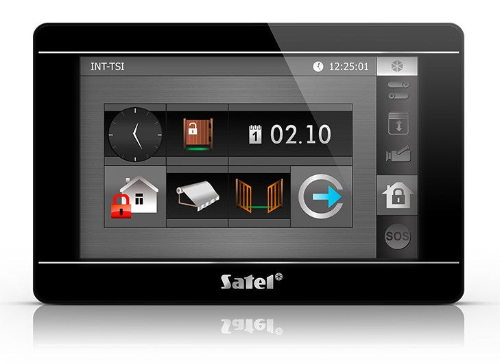 Satel INT-TSI-B Touchscreen Keypad Black