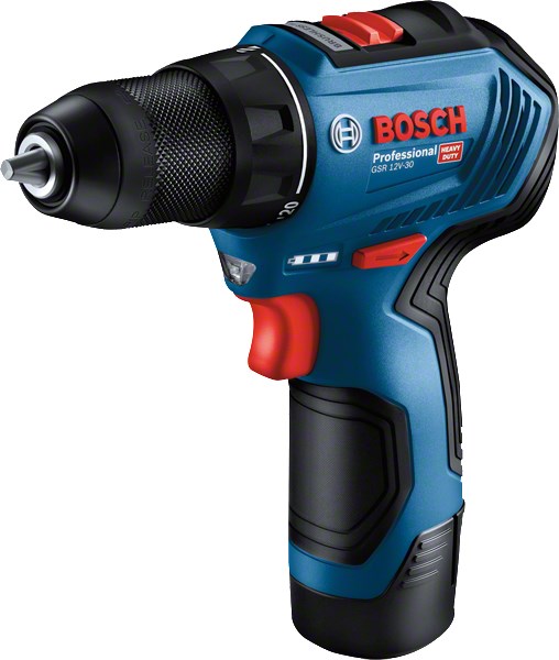 Bosch GSR 12V-30 Cordless Drill/Driver 2x2.0Ah 30/17Nm