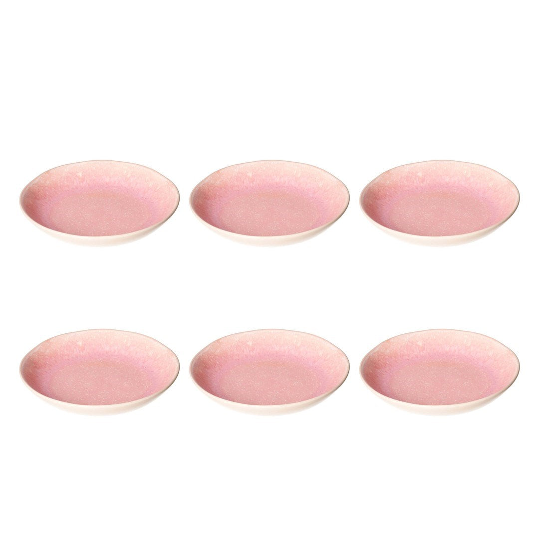 Rose&Tulipani Soup Plates Set of 6 21 cm Concerto Fuse Rosa