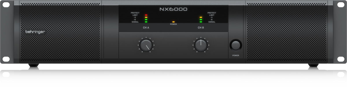 Behringer NX6000 Audio Amplifier 2.0 Channels Home Black