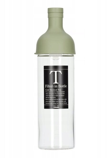 HARIO Cold Brew Tea 750ml Filter Bottle  Muted Green