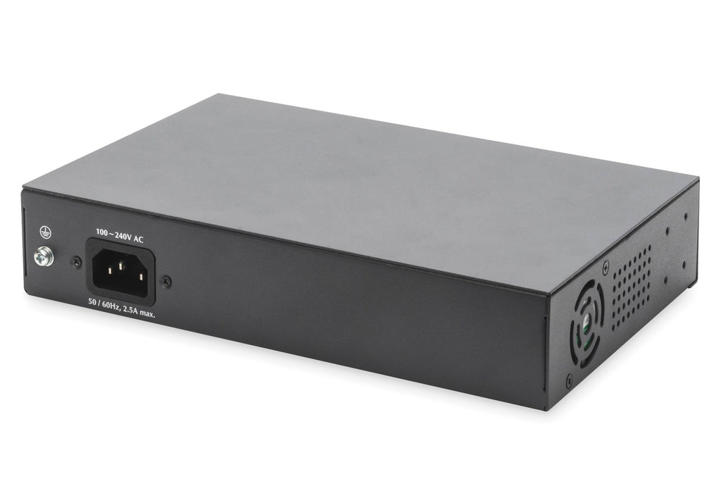 DIGITUS DN-95140 Unmanaged Switch - 6 x 10/100/1000 PoE++ + 2 x 10/100/1000 + 2 x SFP