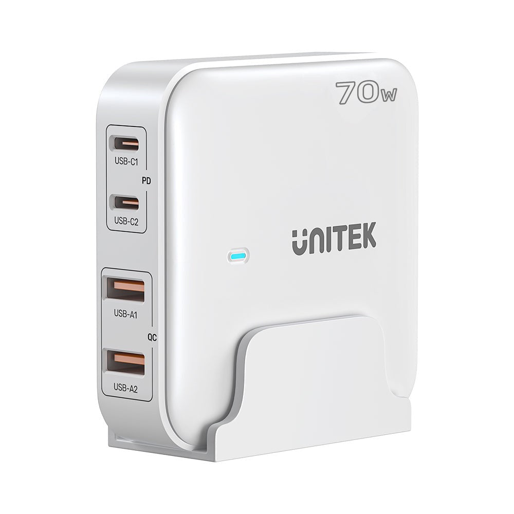 Unitek P1229AWH01-EU GaN Charger 100W 2x USB-C 2x USB-A