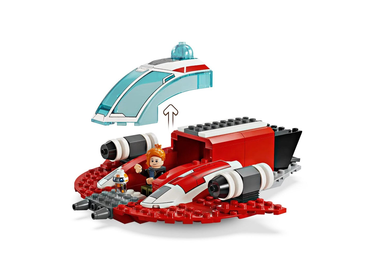 LEGO Star Wars The Crimson Firehawk Starship Starter Set for Kids Aged 4+