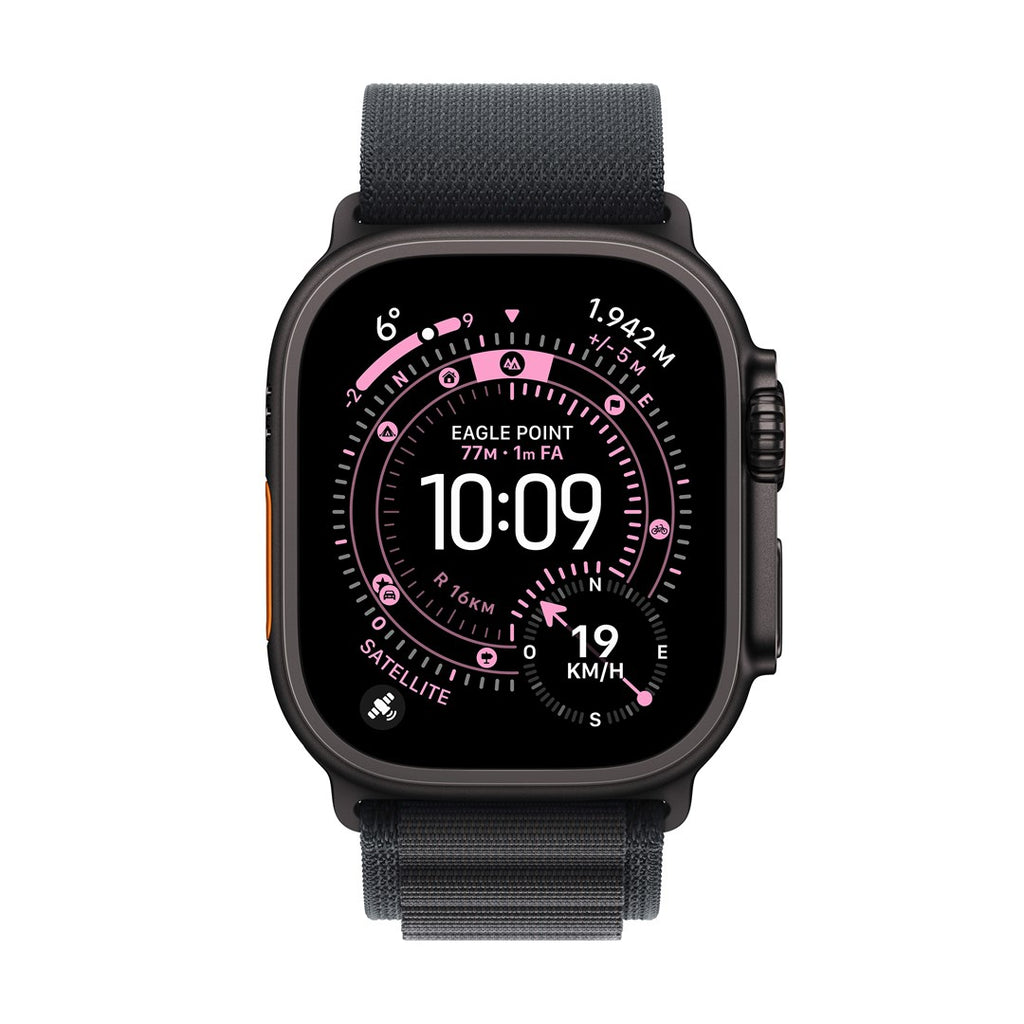 Apple Watch Ultra 3 GPS + Cellular - 49 mm - Black Titanium Case - Black Alpine Loop - Medium