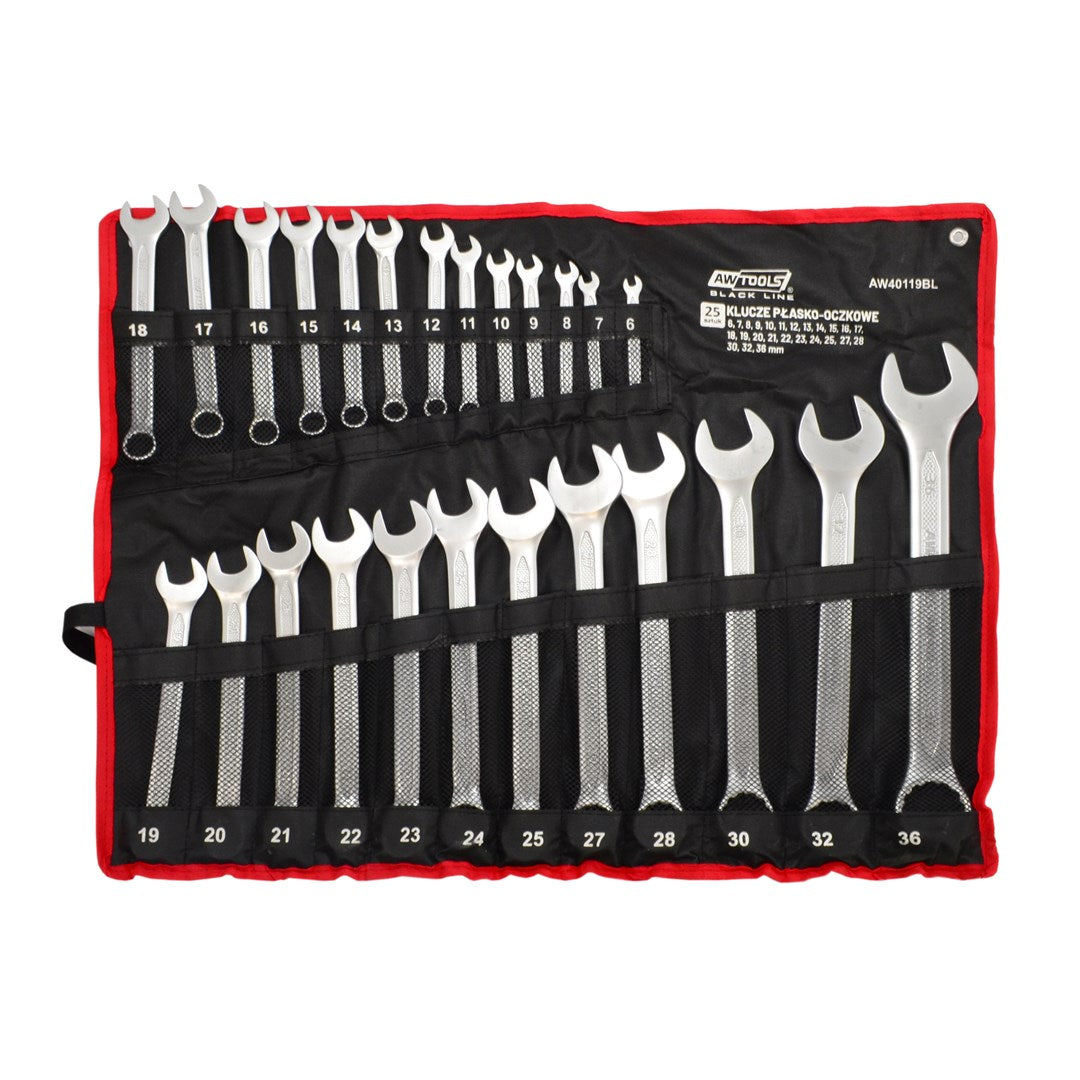AWTOOLS 25-Piece Wrench Set 6 mm-36 mm Manual Tools 5700 g 1113634