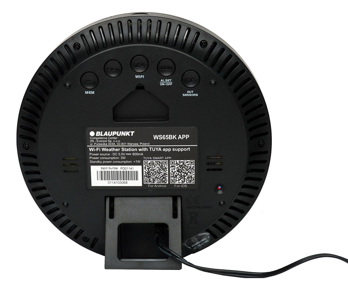 Blaupunkt WS65BK - APP Weather Station - Black
