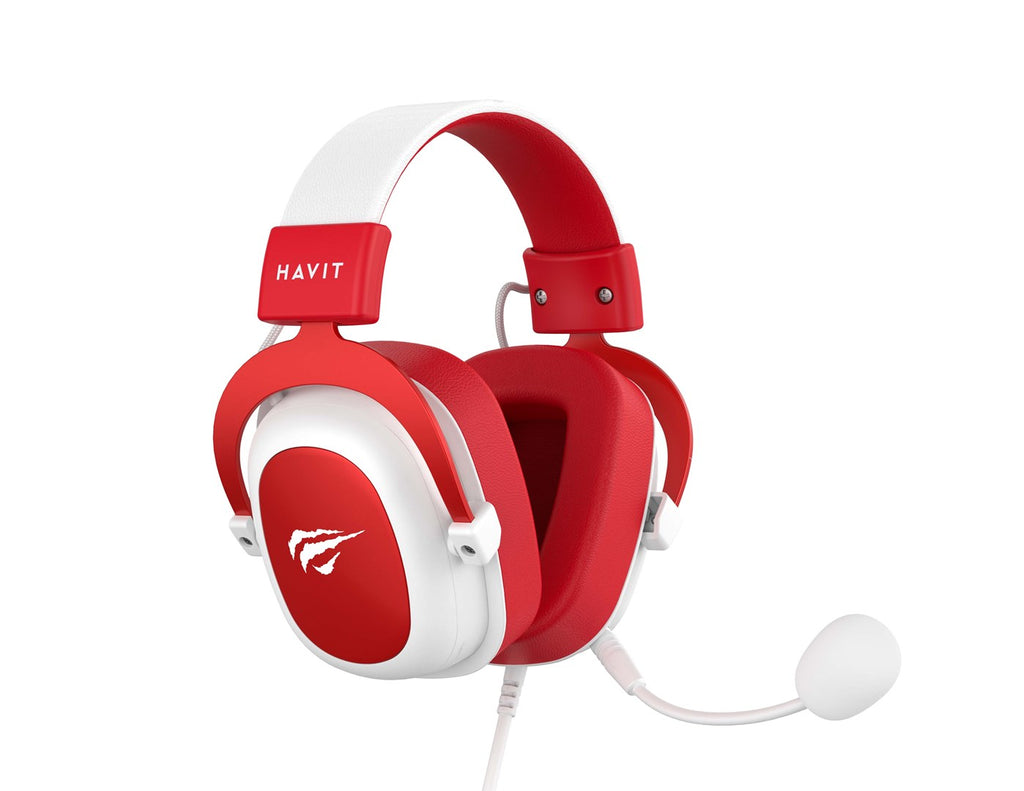 Havit H2002D Gaming Headphones Wired White Red